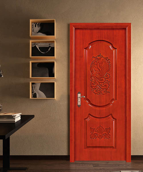 橡木實(shí)木門深雕