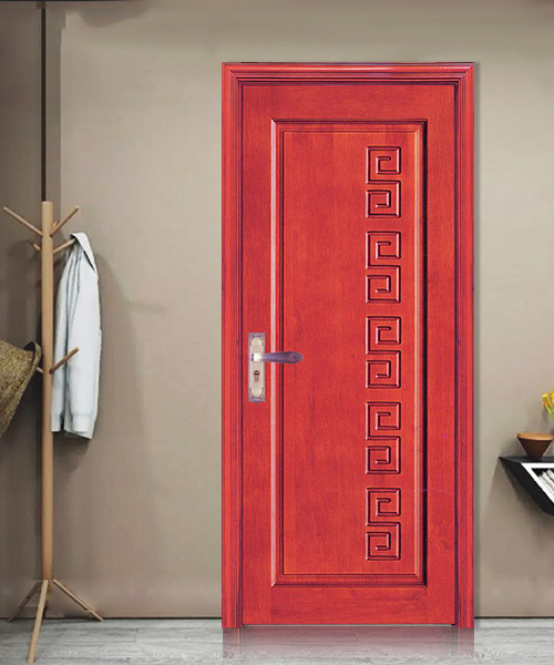 原木中式指接橡木門平開門隔音防潮臥室門