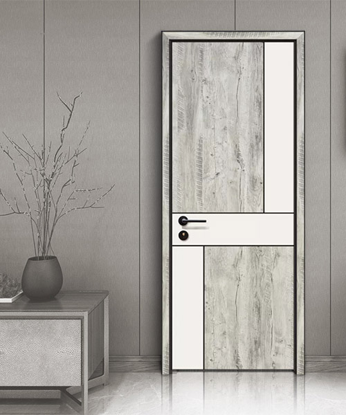 定制窄邊門鋁木門家用室內門房門免漆門