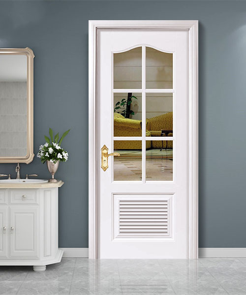 全屋定制純實(shí)木烤漆橡木門整套門玻璃門