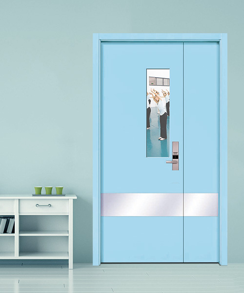 中山木門玻璃門廠家-實木房門-工程批發學校