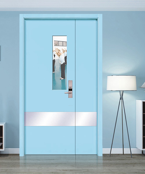 中山木門玻璃門廠家-實木房門-工程批發學校