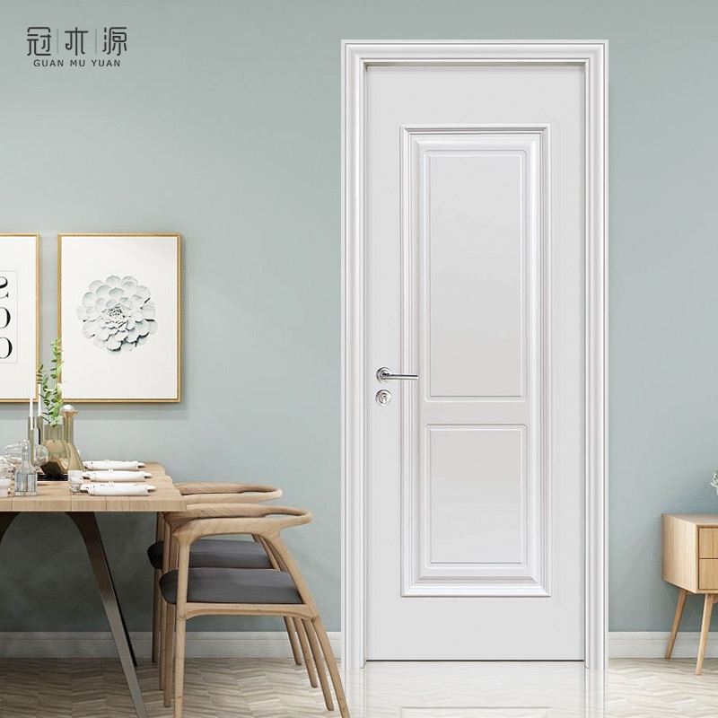 橡木實木門廠家定制原木門烤漆簡約平開臥室房間門