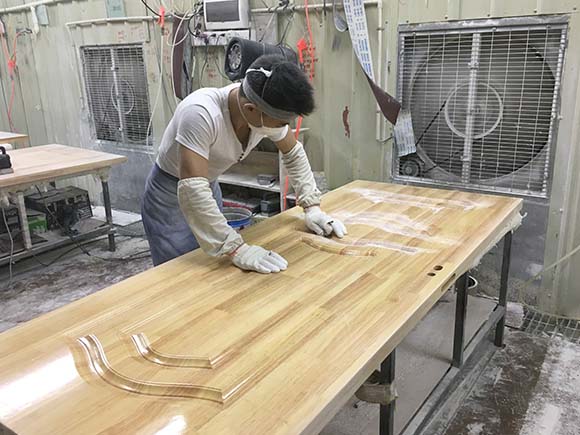 橡木門噴漆工藝