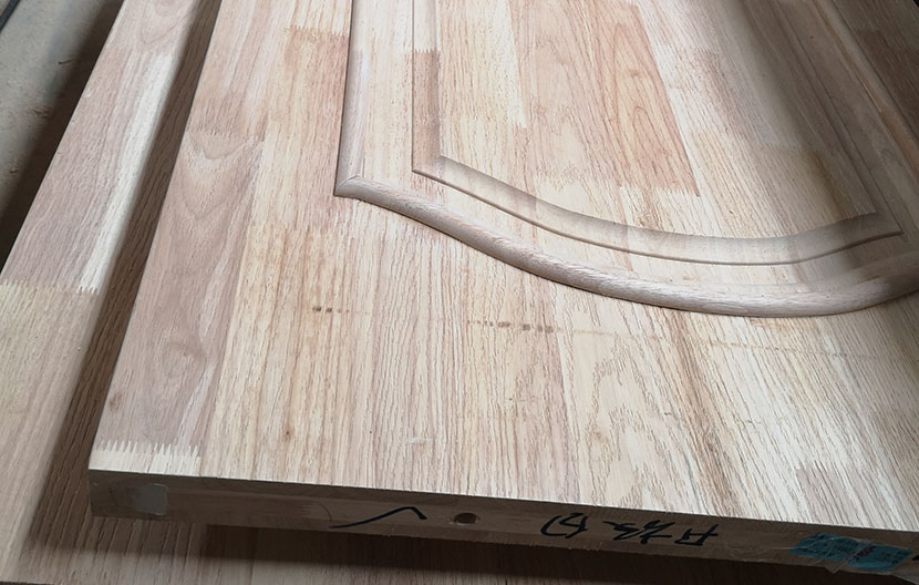 齒接橡木門辦成品