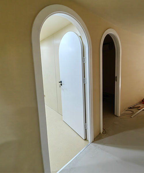 廠家供應拱形門-幼兒園學校實木室內房間圓弧拱形門